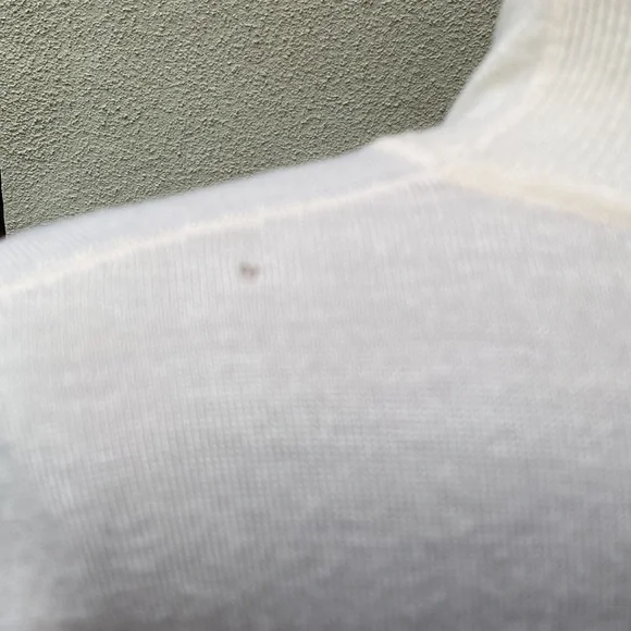 Mugler Paris Extra Fine Wool cream cutout detail stunning luxury sweater - Picture 5 of 12